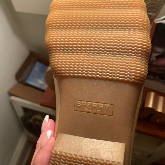 Sperry, Saltwater Gold Metallic Boots - Picture 4 of 4